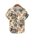 thumbnail image 2 of AHTJRT Stylish Men's Camouflage Print Button Down Short Sleeve Shirt Multicolor 2XL, 2 of 5