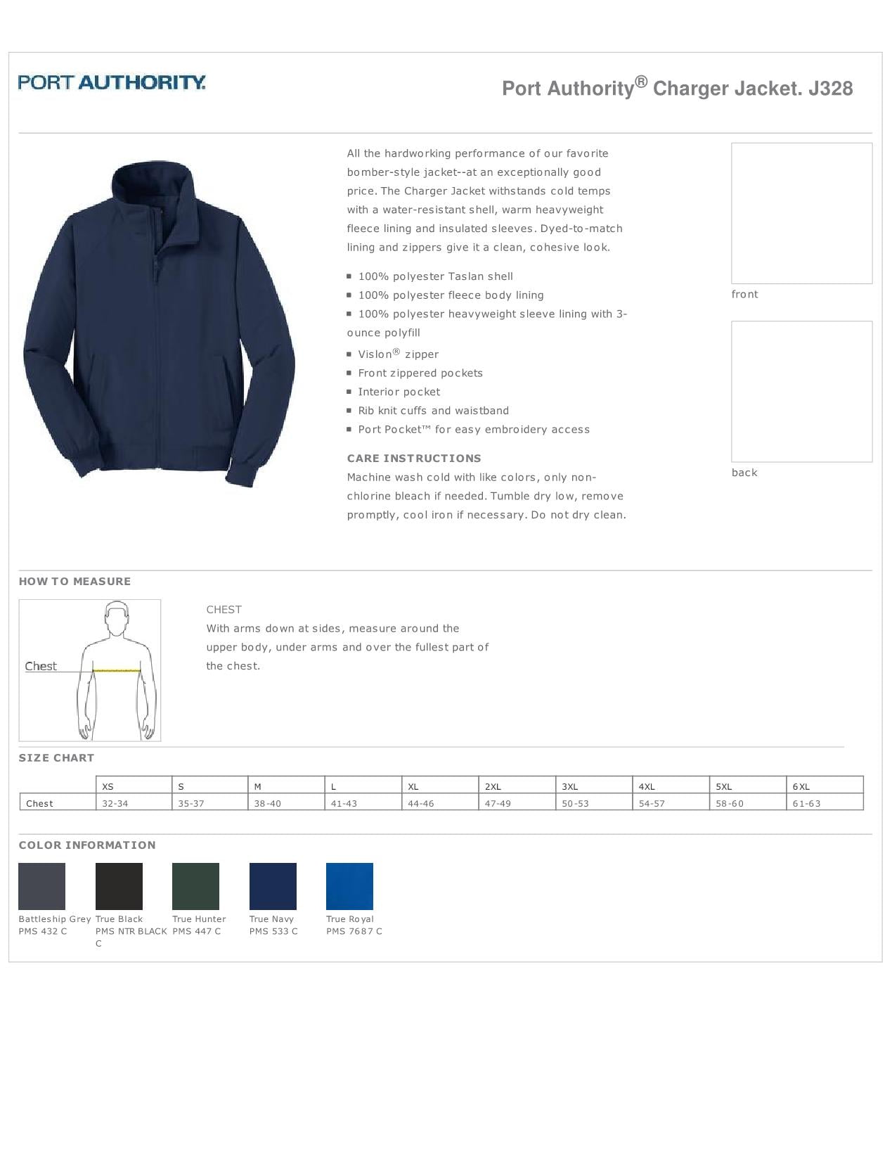 Port Authority Mens Charger Jacket Charger Jacket J328-Men/'s