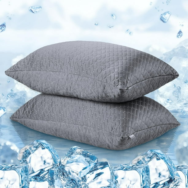Set de 2 Almohadas Puredown de Tamaño Estándar con Espuma Viscoelástica Desmenuzada