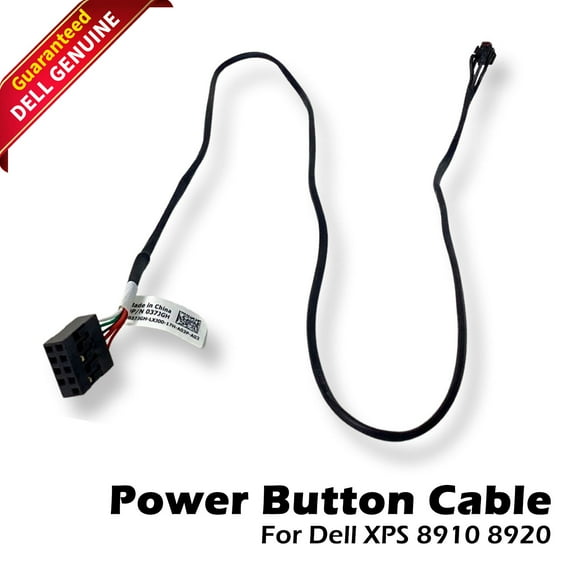 Pre-Owned Dell XPS 8910 8920 8930 GinTai Power Button Cable 37JGH 037JGH