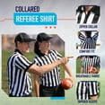 thumbnail image 2 of Murray Sporting Goods Men's Official Pro-Style Collared Referee Shirt, Officiating Jersey for Basketball, Football, Volleyball (Large), 2 of 6