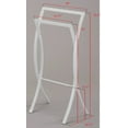 thumbnail image 2 of Coronado Double Free Standing Modern Bathroom Towel Rack Stand, White Metal, 2 of 3