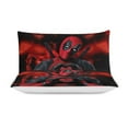 thumbnail image 5 of All Season 3-Piece Bedding Comforter Set Deadpool Duvet Cover with 2 Pillowcase 90"x90", 5 of 8