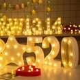 thumbnail image 2 of Light up digital LED number lights, letter lights for interior decoration lights, party wedding home bar decoration light up8, 2 of 7