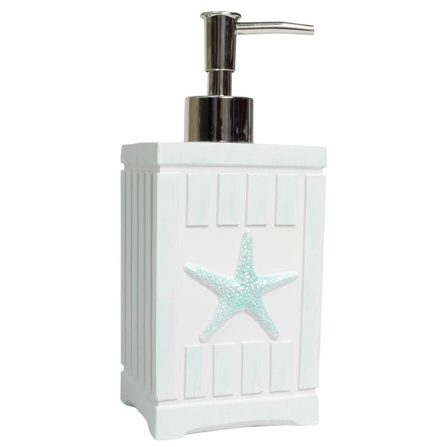 Juego de Accesorios de Baño Sweet Home Collection Beach Shells 4 Piezas Poliresina