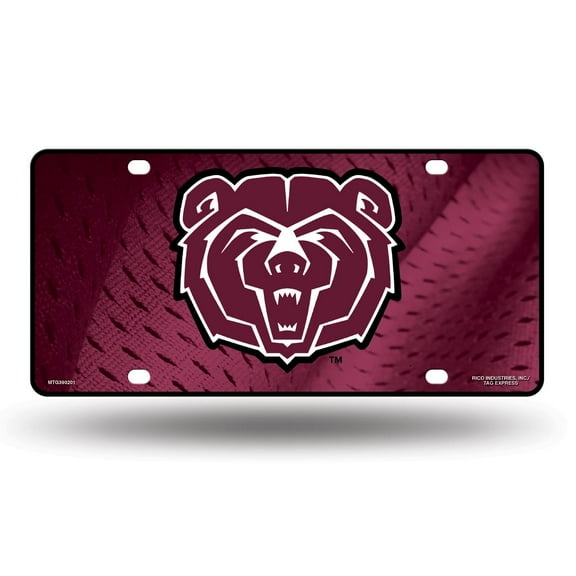 Missouri State Bears Logo 12x6 Metal License Plate