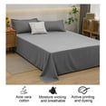 thumbnail image 5 of Hiroekza Twin Size Bed Sheets, Microfiber Bedding Sheets, 1-Piece Luxury Bed Sheets Tiwn Size, Breathable & Cooling Bed Sheets, Bed Sheets for Home, School & Dormitory, 5 of 6