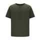 thumbnail image 3 of pstuiky camisetas de hombre, Camisa informal de manga corta y cuello redondo para hombre, color liso, talla grande, media manga camisas casuales para hombre xxl, 3 of 8