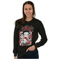 thumbnail image 3 of Kanji Style Betty Boop Classy Chic Women Plus Size Long Sleeve Tee Brisco Brands 3X, 3 of 5