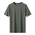 thumbnail image 3 of Men Women Short Sleeve Summer Ice Silk Grid Mesh Breathable Casual Muscle Tops for Sports, 3 of 3