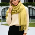 thumbnail image 2 of PMVFHDE Scarf For Women Soft Winter Scarf Elegant Neck Warmer Cozy Thick Wrap Shawl for Women YE3, 2 of 5