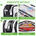 thumbnail image 3 of FOAUUH Clear Crossbody Bag Stadium Approved Clear Messenger Bag Suitable for Work, Travel, Concert and Sport Event（black）, 3 of 5