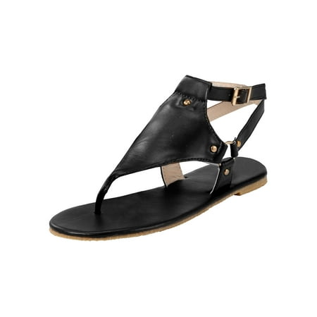 

Tangnade Casual Shoes Buckle Sandals Ladies Flops Open Shoes Flip Flat Toe Strap Sandals Women‘s Beach Womens Sandals