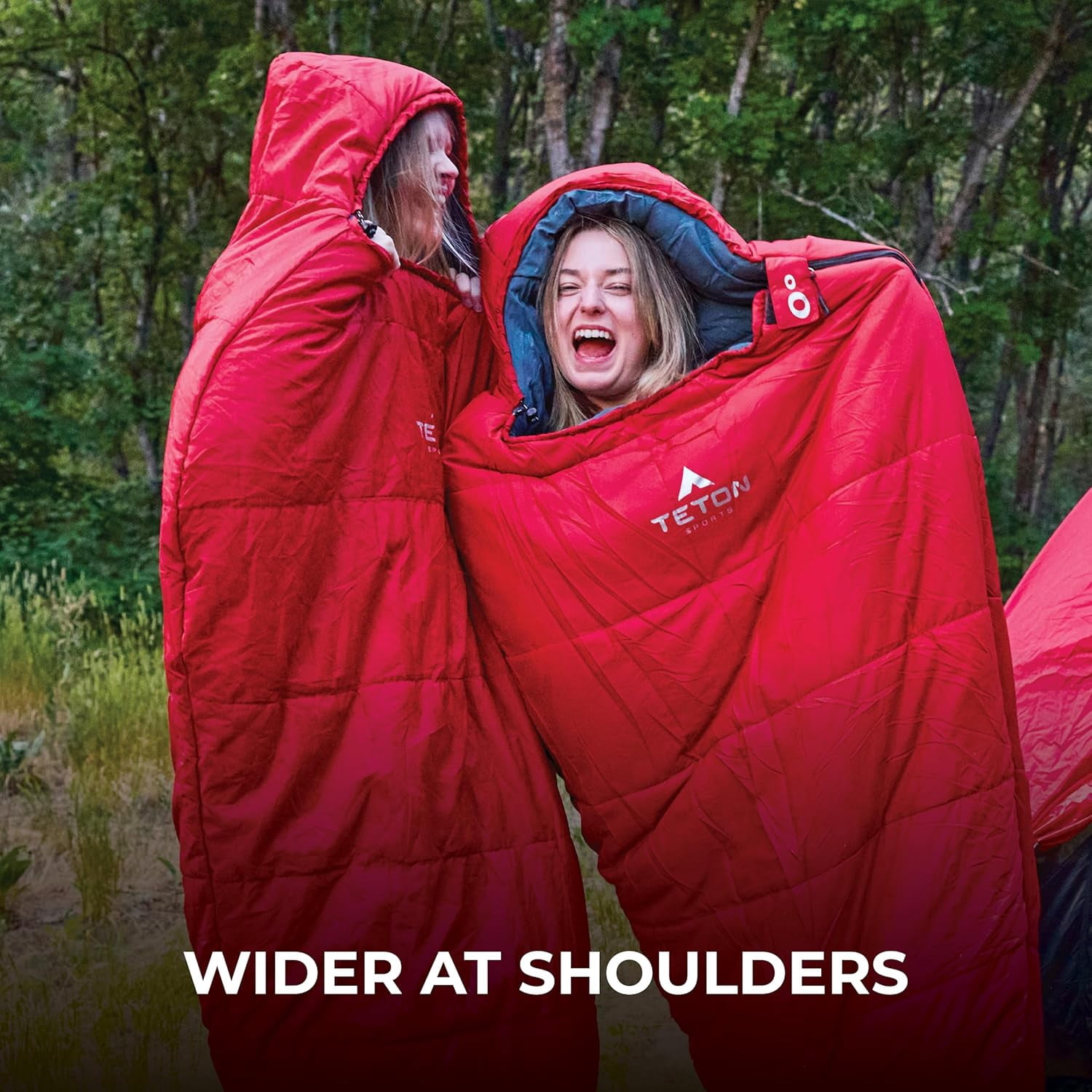 Teton LEEF Lightweight Mummy Sleeping Bag for Camping, Hiking, Backpacking; Cold Weather Option, Compression Sack Included