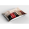 thumbnail image 2 of Ambesonne American Pillow Sham 2 Pack, Rustic Wild West Boots, 26"x20", Beige Red Black, 2 of 3