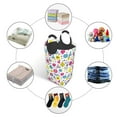 thumbnail image 5 of KLL Doodle Fruits Laundry Hamper,Large Canvas Fabric Lightweight Storage Basket Toy Organizer Dirty Clothes Collapsible Waterproof, 5 of 6