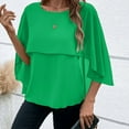 thumbnail image 6 of ZJXFGS Fall Blouses for Women 2025 Womens Work Tops Blouses for Women Casual Fall Thermal Shirts for Women Women Blouses Dressy Casual Cute Blouses for Women Work Blouses Green M, 6 of 9