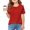 Red, variant on piuwrlz Kid Short Tops for Girls Short T-Shirts Sleeve Round Neck T Shirt Top Army Green Size 3 Years