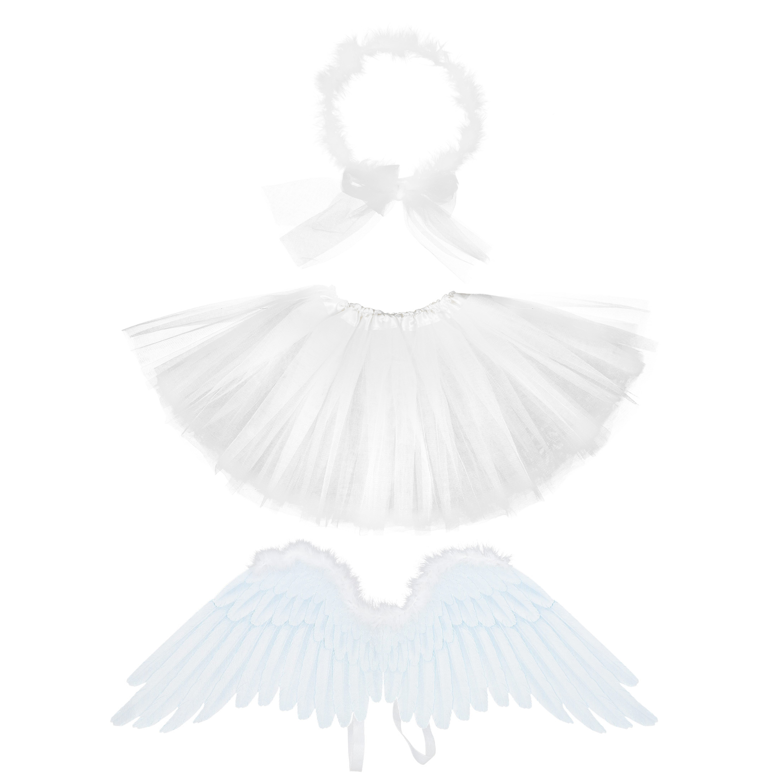 Hemoton Angel Costume Wings Girls Halloween Fallen Kids Accessories