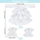 thumbnail image 2 of Conjunto de 2 Jabot con Puños, Cuello de Encaje Blanco con Volantes, Unisex, Accesorio de Disfraz para Mujer y Hombre, Cosplay y Disfraces, 2 of 5
