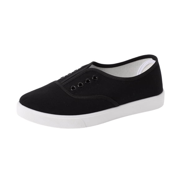 Women Casual Shoes Classic Canvas Shoes Fabric Material Canvas Trainers Casual Walking Shoes Summer Boat Shoes Low Cut Loafer On Flat Style For Wide Feet Breathable Daily Wear ,Us Size:8.5