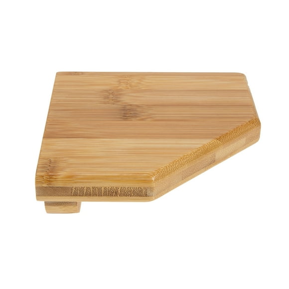 1 Set Corner Wall Shelf Punch Free Bamboo Wall-mounted Floating Corner Shelf
