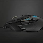 Logitech G502 HERO High Performance Wired Gaming Mouse, HERO 25K Sensor, 25,600 DPI, RGB, Adjustable Weights, Black