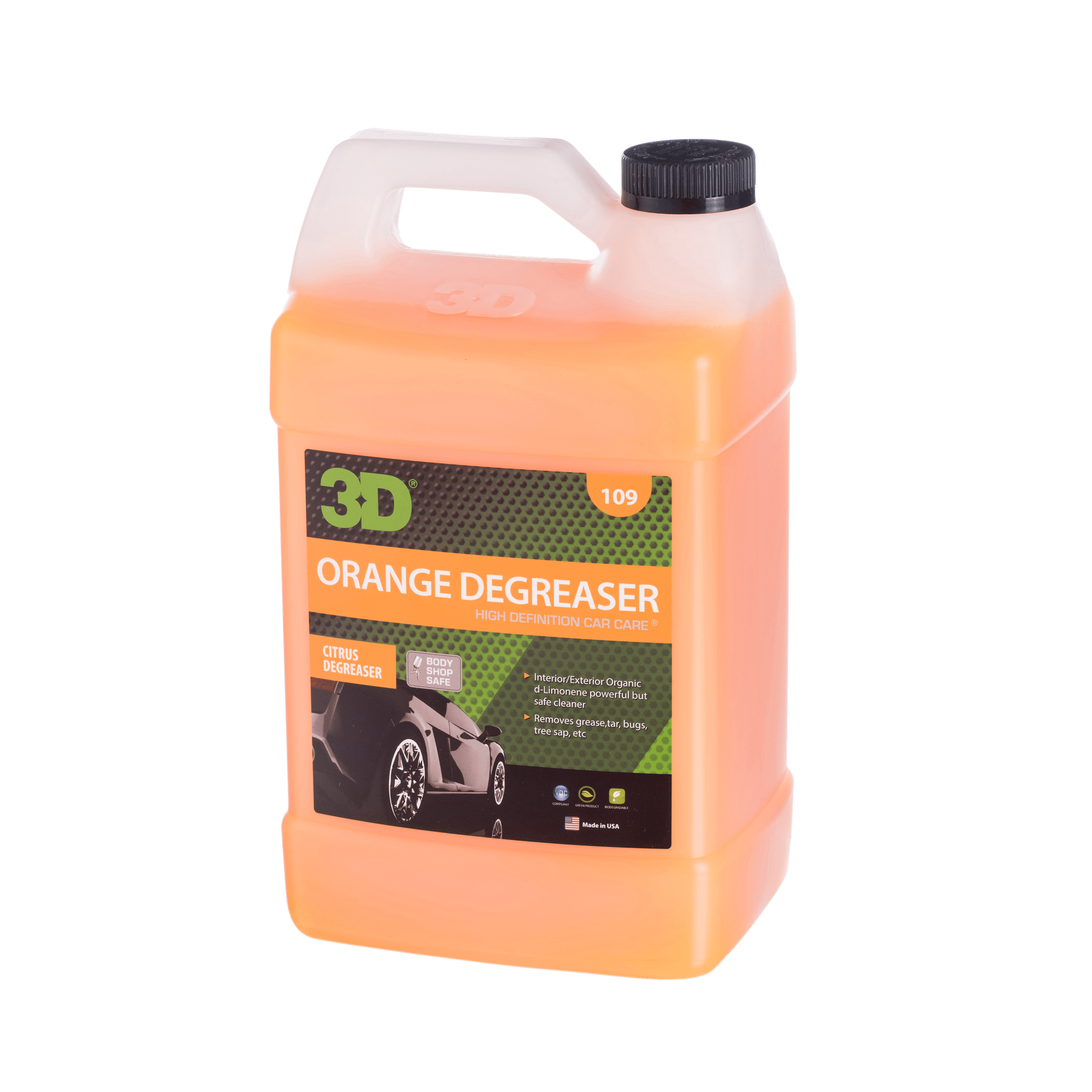 3D Orange Degreaser Citrus Cleaner 1 Gallon Safe, Green and Organic