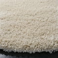 thumbnail image 4 of SAFAVIEH California Plush Solid Shag Area Rug, Ivory, 4' x 4' Round, 4 of 14