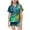 style-01 Mint Green, variant on Gubotare Toddler Pajamas for Girls Summer Girls' Pajama Set - 2 Piece Silky Soft Satin Button Down Sleep Shirt and Pajama Shorts Size 6-7 (Mint Green,6-7 Years)