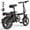 Black, variant on 14" Folding Electric Bike for Adults, 500W Peak Motor with 432Wh Hidden Anti-Theft Battery, 20MPH 35 Miles Range, High-Strength Rear Basket, Commuting/Shopping Mini Ebike, UL2849