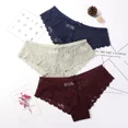 thumbnail image 3 of 3 uds bragas para mujer, ropa interior Sexy de encaje, lencería suave transpirable, bragas femeninas, bragas sexis transparentes para mujer, 3 of 5