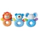 thumbnail image 3 of Sonajeros de peluche con forma de animal para bebé, juguetes de desarrollo para bebés, niños pequeños y recién nacidos (león), 3 of 8