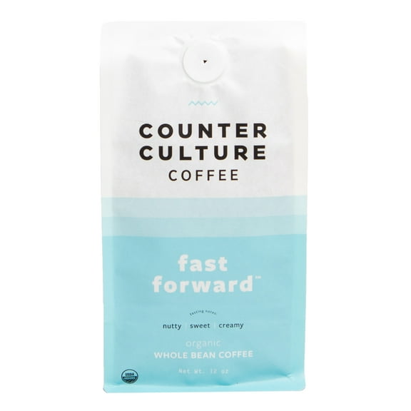 Counter Culture Coffee Fast Forward Blend, Organic, Medium Roast, Whole Bean Coffee, 12 oz