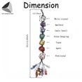 thumbnail image 2 of PULLIMORE 7 Chakra Natural Crystals Gemstone Reiki Tassel Hanging Stones Ornaments Car Wall Window Home Decor, 2 of 8