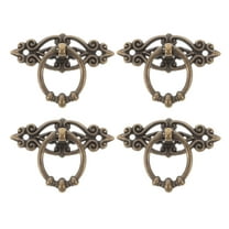 RENACLIPY 4Pcs Decorative Golden Drawer Pulls for Furniture Hardware and Cabinet Doors