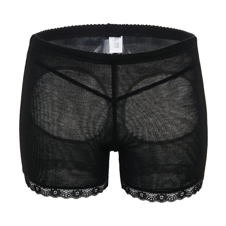 DERCA Womens Butt Lifter Panties(#d293 Black-lace,X-Small