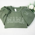thumbnail image 3 of NAZENTI Embroidered Mama Sweatshirt, Mothers Day Sweatshirt Gifts for Mom Mama, Embroidered Crewneck Sweatshirt for Women, 3 of 6