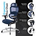 thumbnail image 3 of Oline ErgoPro Ergonomic Office Chair - Rolling Desk Chair with 4D Adjustable Armrest, 3D Lumbar Support and Premium Blade Wheels - Mesh Computer Chair, Gaming Chairs, Executive Swivel Chair, 3 of 8