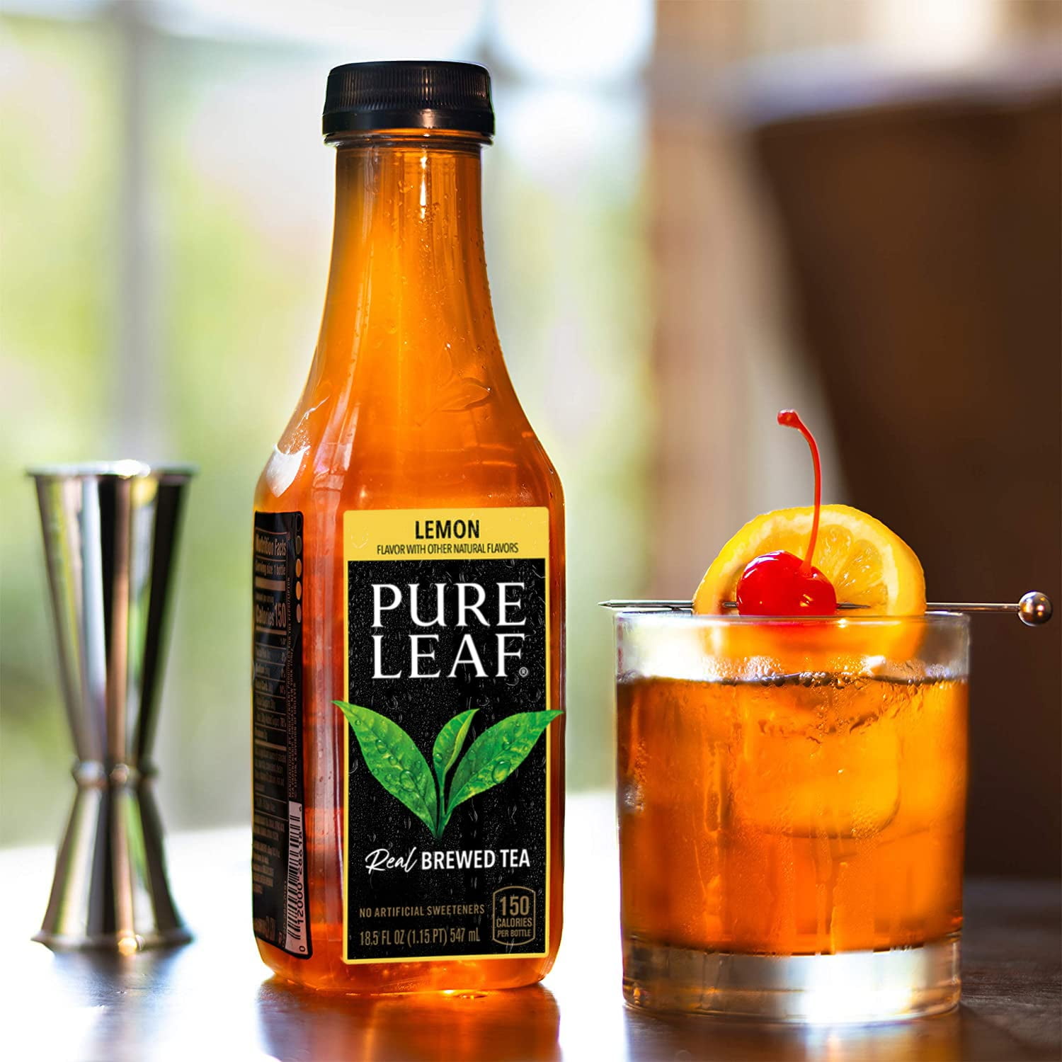 Pure Leaf Lemon Real Brewed Black Iced Tea, No Artificial Flavors