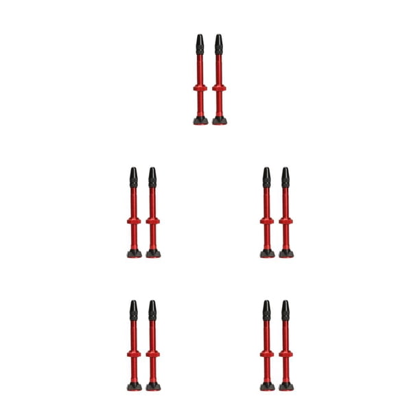 Yuarrent 2 piezas 60mm válvula de neumático sin cámara accesorios de válvulas de neumático piezas de repuesto Type5 NO5 Yuarrent CBP471115