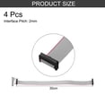 thumbnail image 2 of Uxcell 4 Pcs Flat Ribbon Cable, 2mm Pitch 20mm Width 30cm Long 20 Pin FC to FC Flat Ribbon Connector for PC, LED Displays, 2 of 5