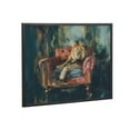 thumbnail image 4 of Kate and Laurel Lion Portrait in Rich Jewel Tones Framed Wall Art by The Creative Bunch Studio, 20x16 Black, Classic Majestic Lion Art for Wall, 4 of 7