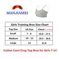 thumbnail image 2 of MANJIAMEI 8 Pack Girls Cotton Cami Crop Traning Bras Starter Bras Sports Bras for Girls 12-14, 2 of 6