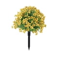 thumbnail image 2 of Estacas de flores violetas artificiales para decoración de jardín, acentos de plantas falsas para interiores y exteriores, duraderas y fáciles de instalar., 2 of 4