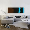 thumbnail image 2 of ARTCANVAS Baby Blue Brown Black Modern Canvas Art Print - Size: 60" x 20" (1.50" Deep), 2 of 9