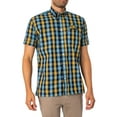 thumbnail image 2 of Trojan Windowpane Check Short Sleeved Shirt, Multicoloured, 2 of 5