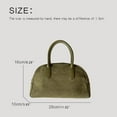 thumbnail image 2 of GZhLonKiMa Korean Casual Boston Bag For Women Luxury Designer Handbags And Purses In Faux Suede Vintage Nubuck Leather Carry Wrist, 2 of 6