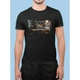 thumbnail image 2 of Space Station Landing Bay T-Shirt Men -Anthony Chirstou Designs, Male Small, 2 of 4