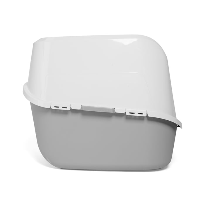 So Phresh Jumbo Enclosed Cat Litter Box, Grey photo 5